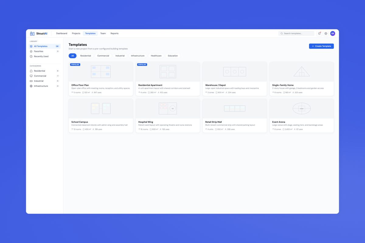 StructAI product screen